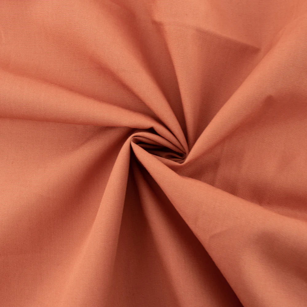 Birch Organic Fabrics-Long Branch Solid Poplin-fabric-Apricot Brandy-gather here online