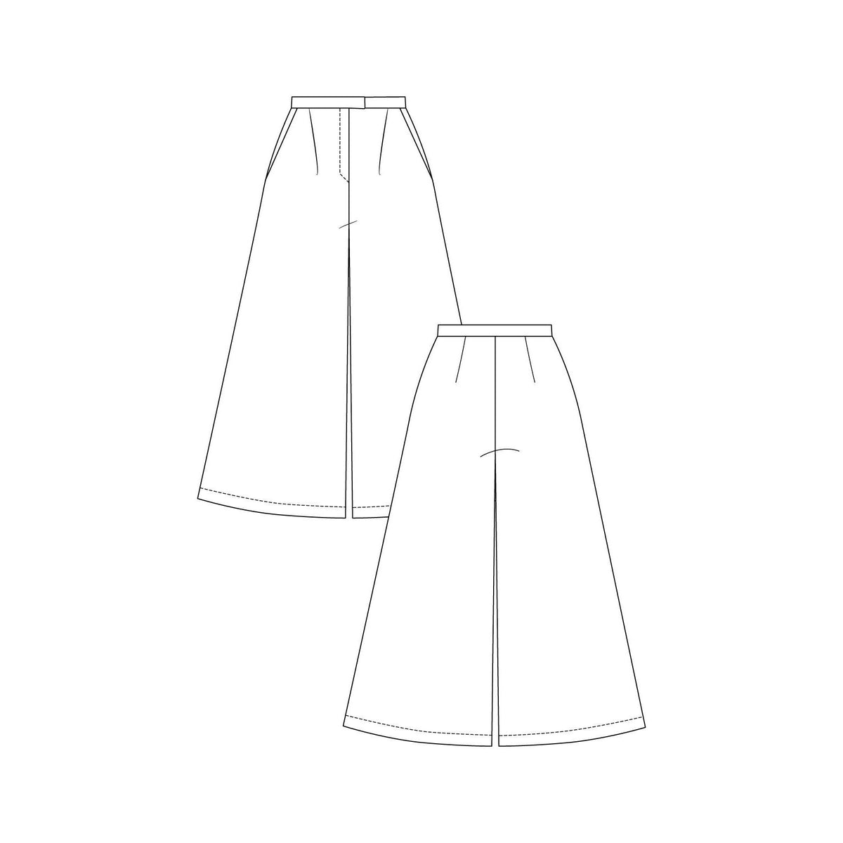 Named Clothing-Mimosa Culottes Pattern - PDF DOWNLOAD-sewing pattern-gather here online