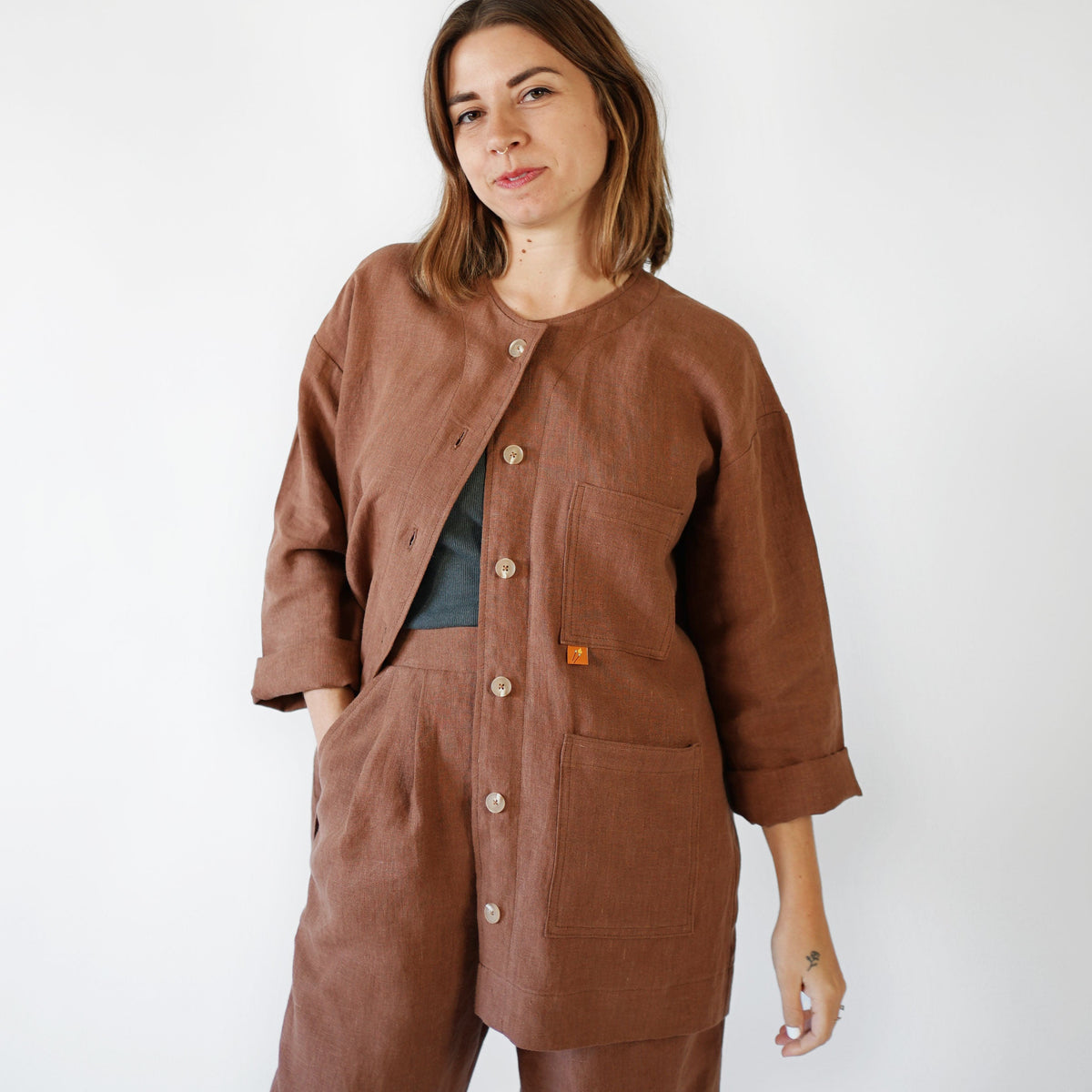 Matchy Matchy Sewing Club-Makers Over Shirt Pattern - PDF DOWNLOAD-sewing pattern-gather here online