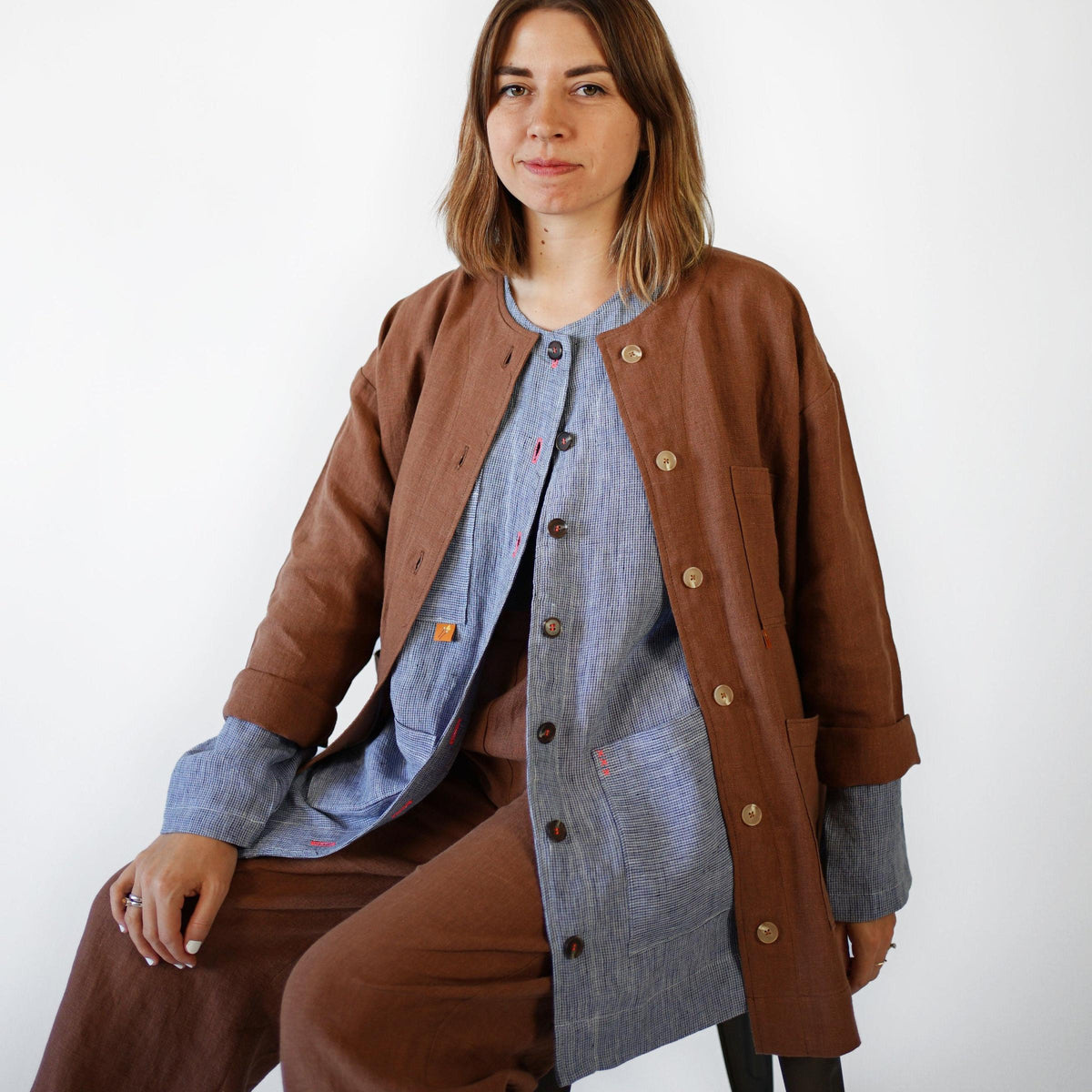 Matchy Matchy Sewing Club-Makers Over Shirt Pattern - PDF DOWNLOAD-sewing pattern-gather here online
