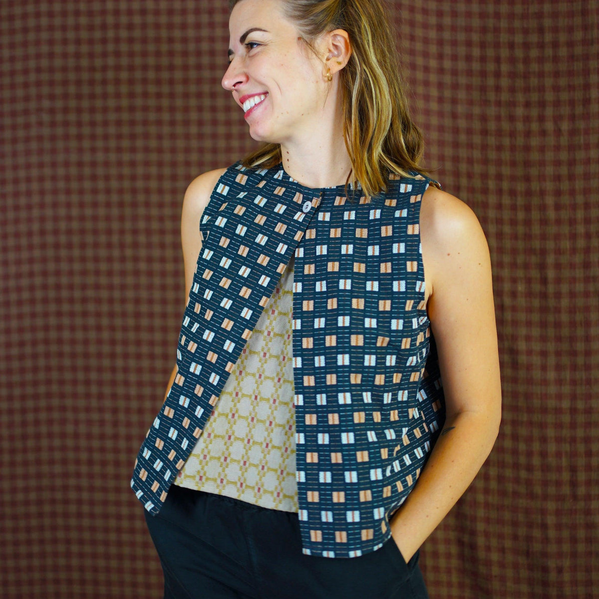 Matchy Matchy Sewing Club-Open Back Smock Top Pattern - PDF DOWNLOAD-sewing pattern-gather here online