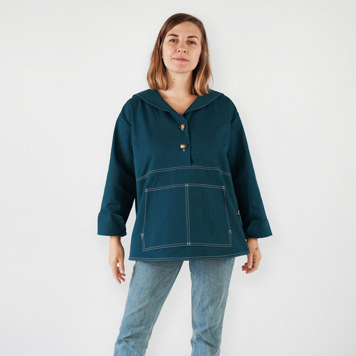 Matchy Matchy Sewing Club-On Deck Popover Jacket Pattern - PDF DOWNLOAD-sewing pattern-gather here online