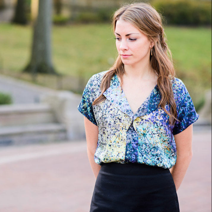 Liesl + Co-Weekend Getaway Blouse & Dress Pattern - PDF DOWNLOAD-sewing pattern-gather here online