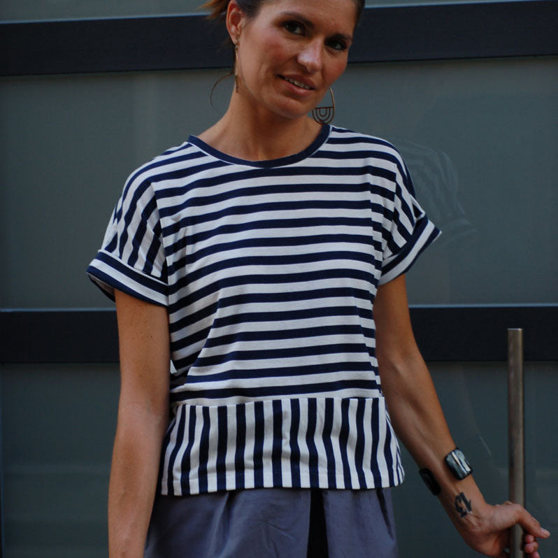 Liesl + Co-Bento Tee Pattern - PDF DOWNLOAD-sewing pattern-gather here online