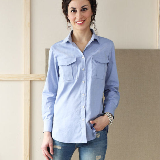 Liesl + Co-Classic Shirt Pattern - PDF DOWNLOAD-sewing pattern-gather here online