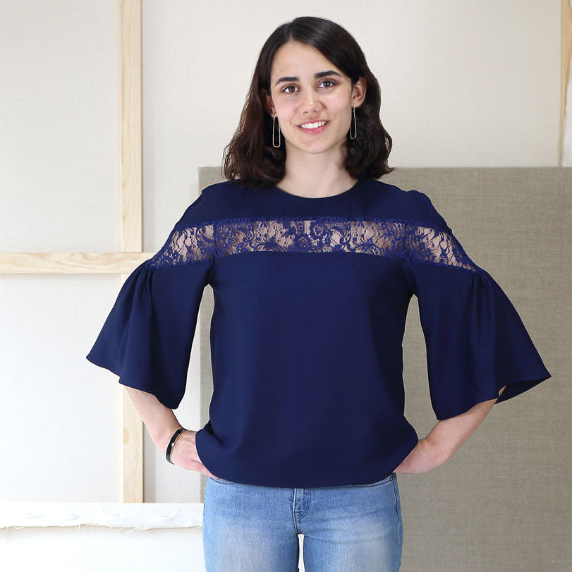 Liesl + Co-Afternoon Tea Blouse Pattern - PDF DOWNLOAD-sewing pattern-gather here online