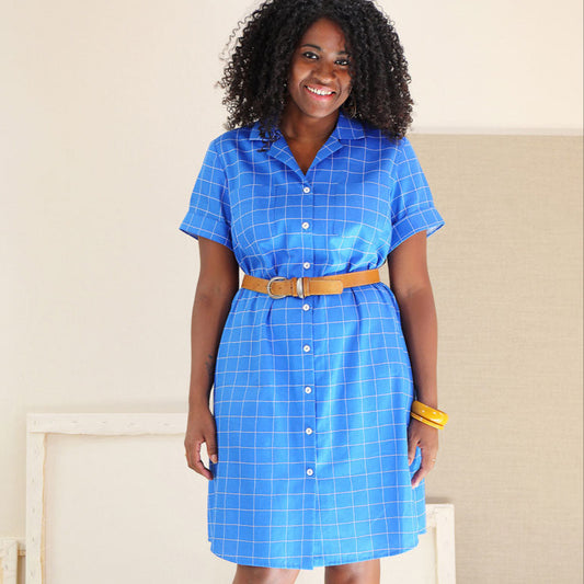 Liesl + Co-Camp Shirt & Dress Pattern - PDF DOWNLOAD-sewing pattern-gather here online