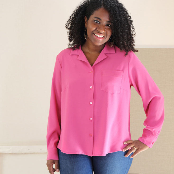 Liesl + Co-Camp Shirt & Dress Pattern - PDF DOWNLOAD-sewing pattern-gather here online