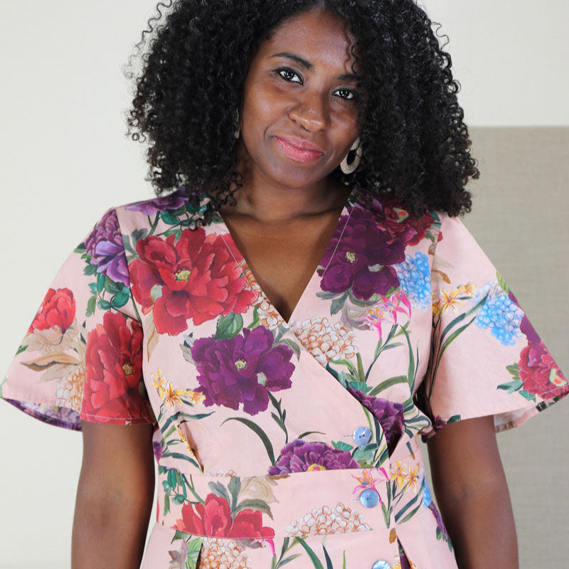 Liesl + Co-Saint-Germain Wrap Dress Pattern - PDF DOWNLOAD-sewing pattern-gather here online