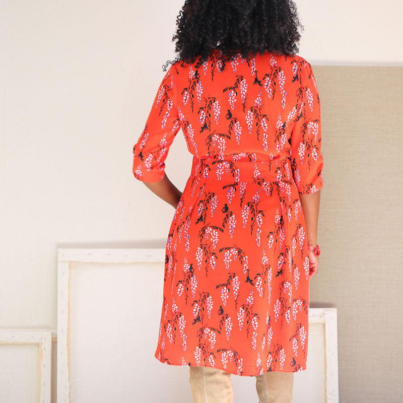 Liesl + Co-Saint-Germain Wrap Dress Pattern - PDF DOWNLOAD-sewing pattern-gather here online