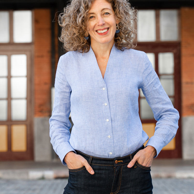 Liesl + Co-Fitzroy Blouse Pattern - PDF DOWNLOAD-sewing pattern-gather here online