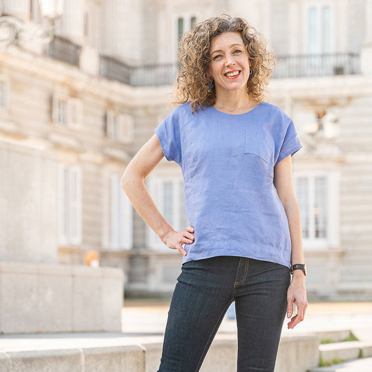 Liesl + Co-Verdun Woven T-Shirt Pattern - PDF DOWNLOAD-sewing pattern-gather here online