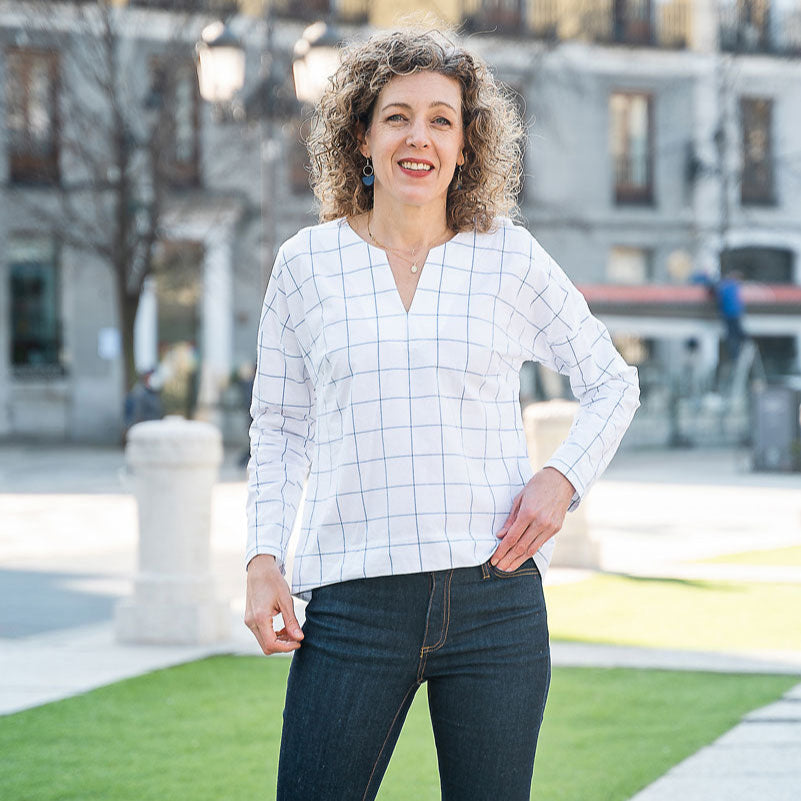 Liesl + Co-Verdun Woven T-Shirt Pattern - PDF DOWNLOAD-sewing pattern-gather here online