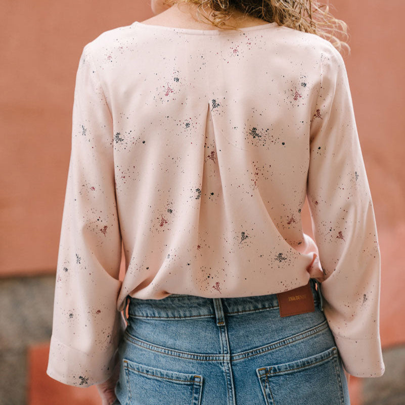 Liesl + Co-Geneva V-Neck Blouse Pattern - PDF DOWNLOAD-sewing pattern-gather here online