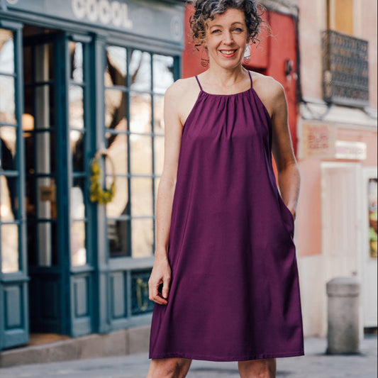 Liesl + Co-Enmore Halter Dress & Top Pattern - PDF DOWNLOAD-sewing pattern-gather here online