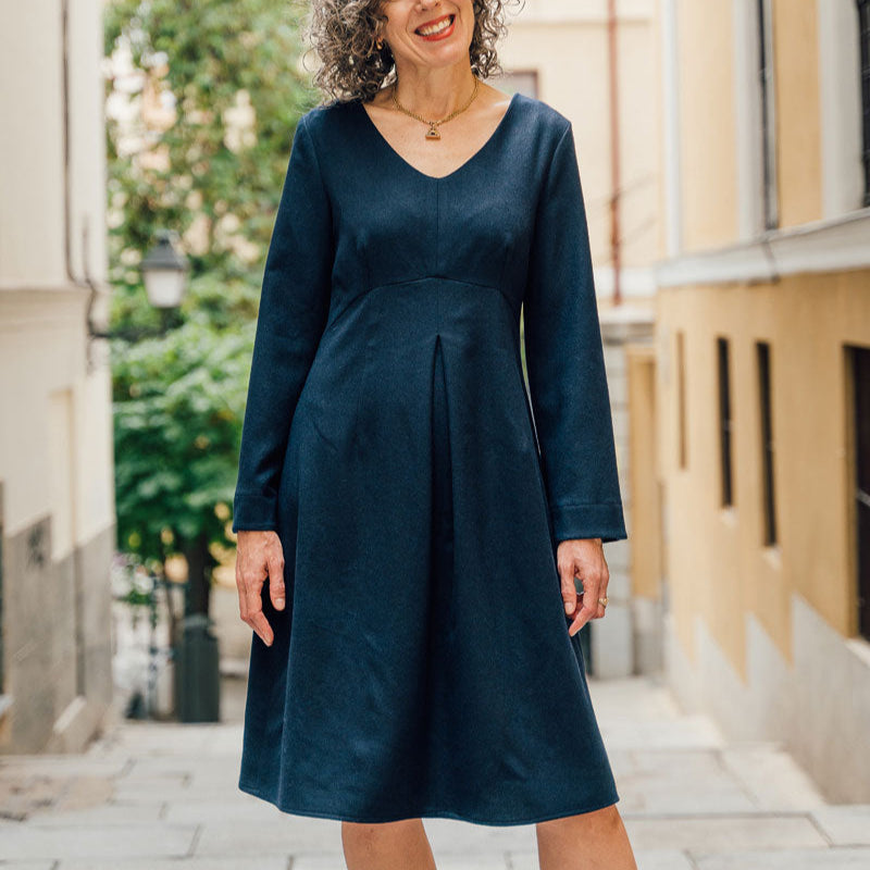 Liesl + Co-Kyoto Dress Pattern - PDF DOWNLOAD-sewing pattern-gather here online