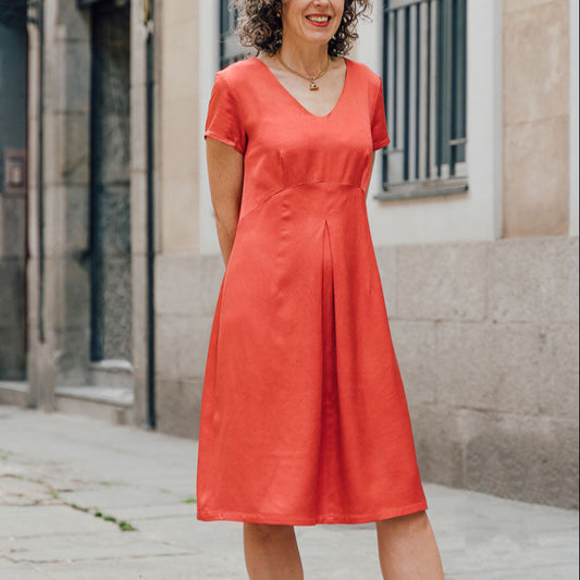 Liesl + Co-Kyoto Dress Pattern - PDF DOWNLOAD-sewing pattern-gather here online