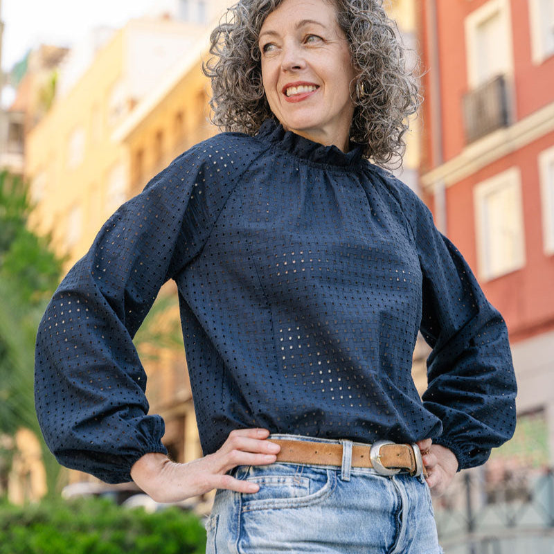Liesl + Co-Isola Blouse & Dress Pattern - PDF DOWNLOAD-sewing pattern-gather here online