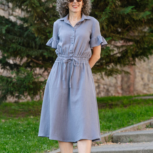 Liesl + Co-Tomigaya Shirt Dress Pattern - PDF DOWNLOAD-sewing pattern-gather here online
