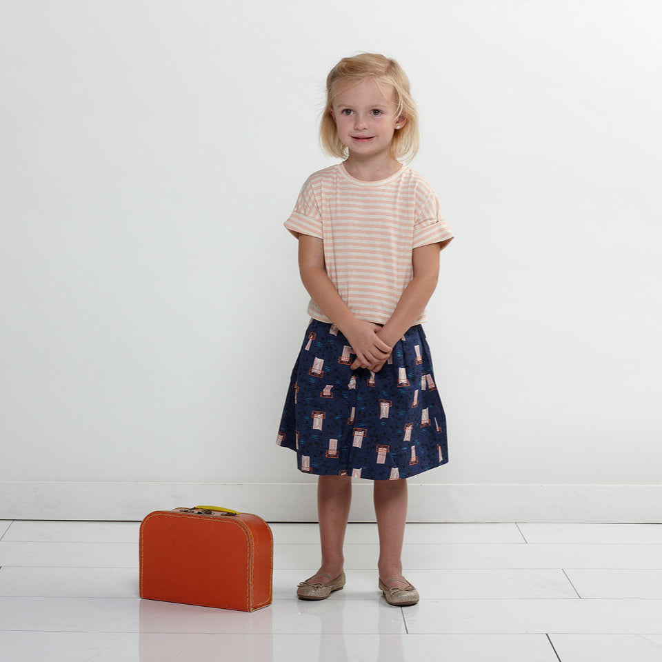 oliver + s-Lunch Box Tee & Culottes Pattern - PDF DOWNLOAD-sewing pattern - kids-gather here online
