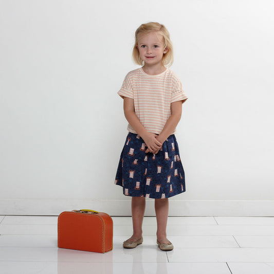 oliver + s-Lunch Box Tee & Culottes Pattern - PDF DOWNLOAD-sewing pattern - kids-gather here online