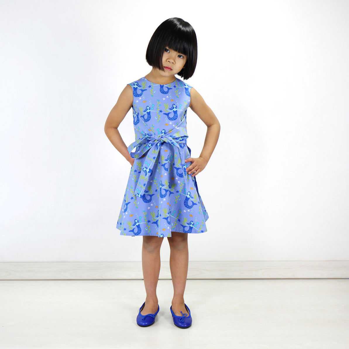 oliver + s-Cartwheel Wrap Dress Pattern - PDF DOWNLOAD-sewing pattern - kids-gather here online