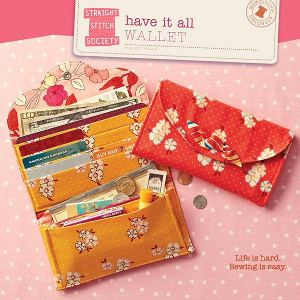 Straight Stitch Society-Have It All Wallet Pattern - PDF DOWNLOAD-sewing pattern-gather here online