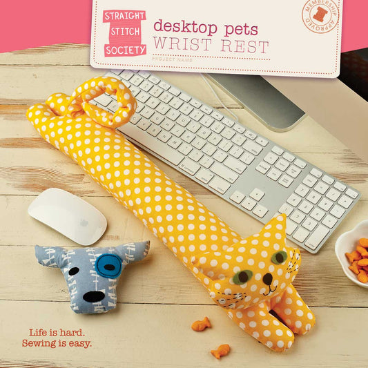 Straight Stitch Society-Desktop Pets Wrist Rest Pattern - PDF DOWNLOAD-sewing pattern-gather here online