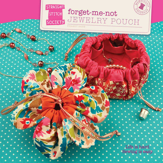Straight Stitch Society-Forget-Me-Not Jewelry Pouch Pattern - PDF DOWNLOAD-sewing pattern-gather here online