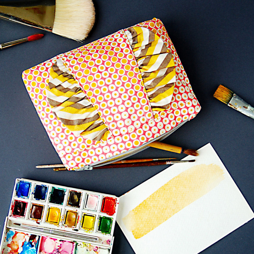 Straight Stitch Society-In A Clutch Cosmetic Case Pattern - PDF DOWNLOAD-sewing pattern-gather here online