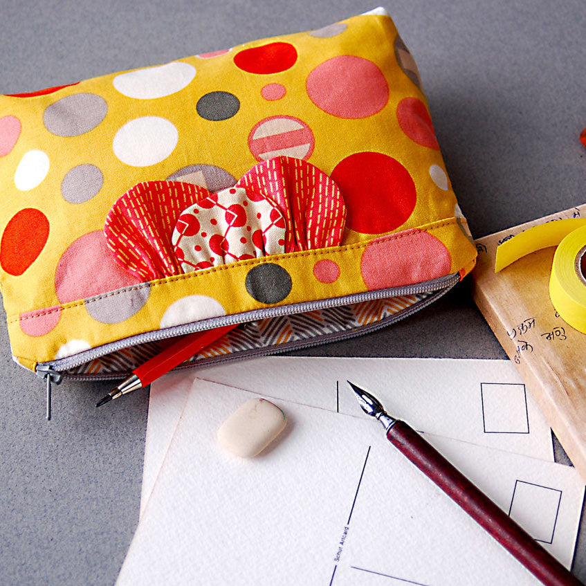 Straight Stitch Society-In A Clutch Cosmetic Case Pattern - PDF DOWNLOAD-sewing pattern-gather here online