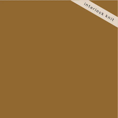 Birch Organic Fabrics-Solid Interlock Knit-fabric-Ochre-gather here online