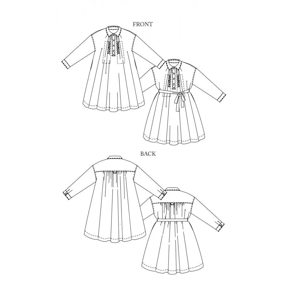 Merchant & Mills-Cawley Dress Pattern-sewing pattern-gather here online