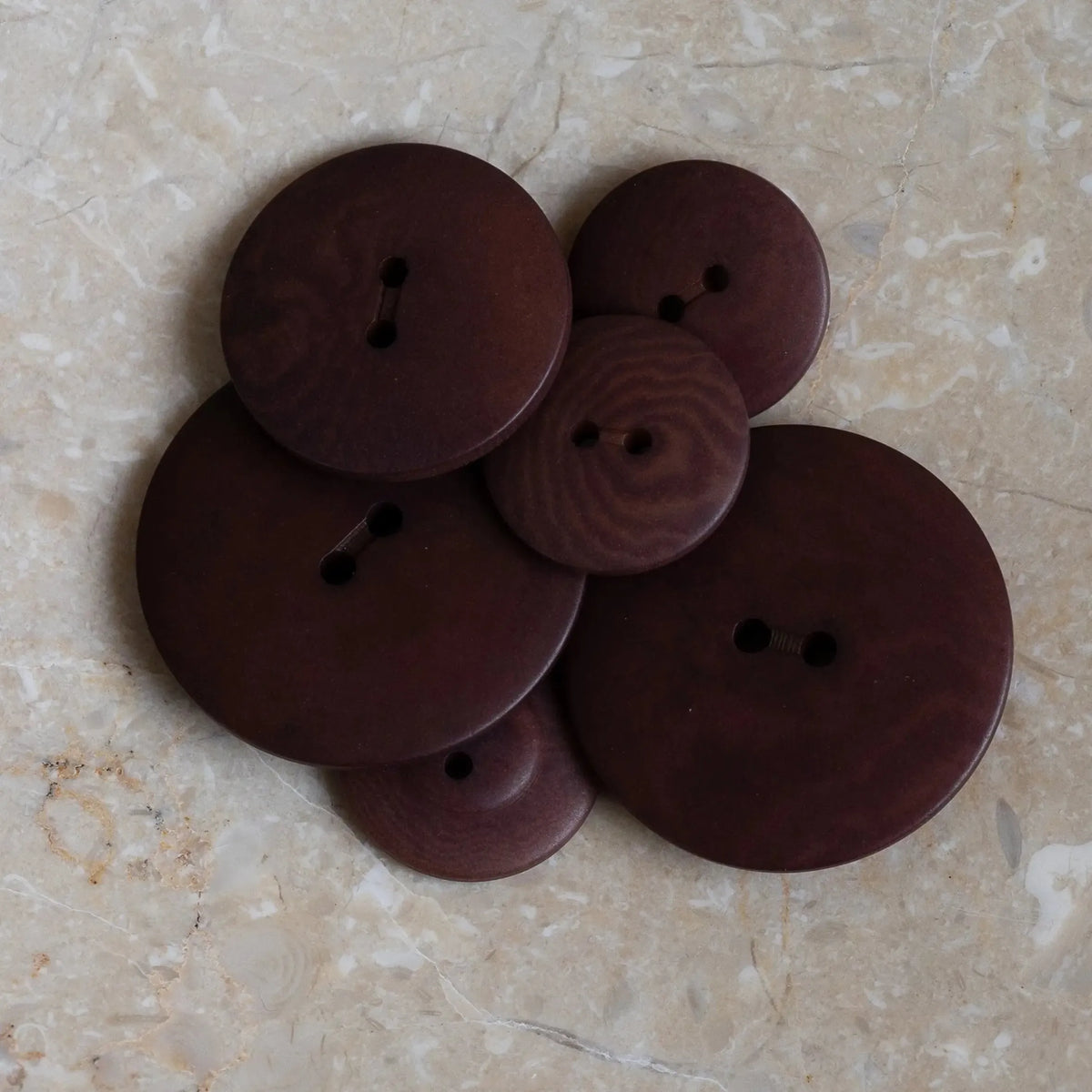 Atelier Brunette-25mm Palm Button (each)-button-Rust/Crispy Brownie-gather here online