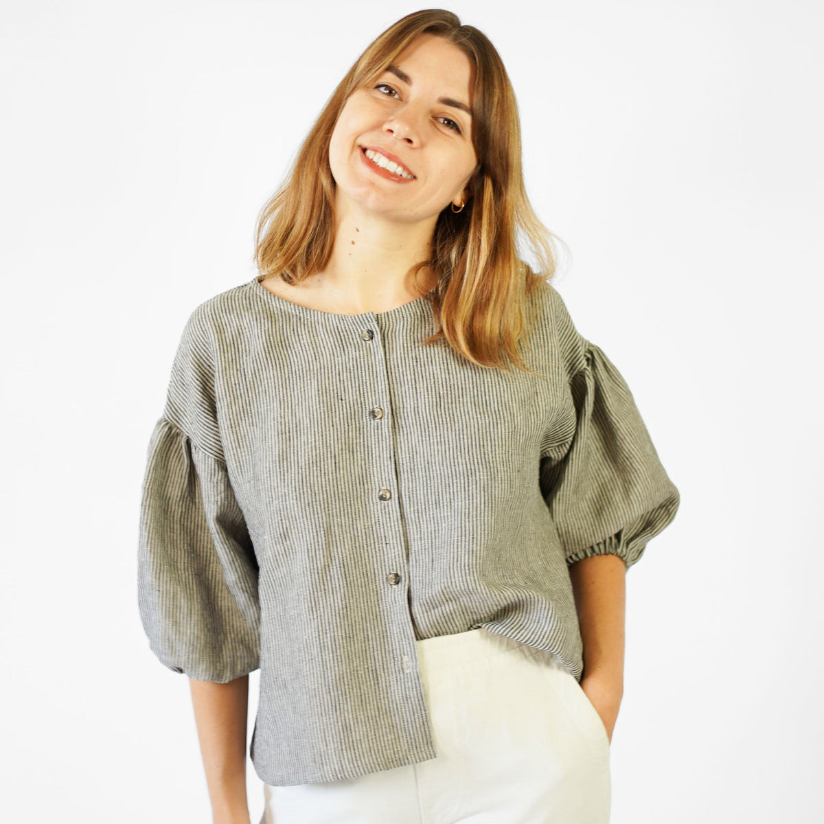 Matchy Matchy Sewing Club-Perfect Puff Sleeve Top Pattern - PDF DOWNLOAD-sewing pattern-gather here online