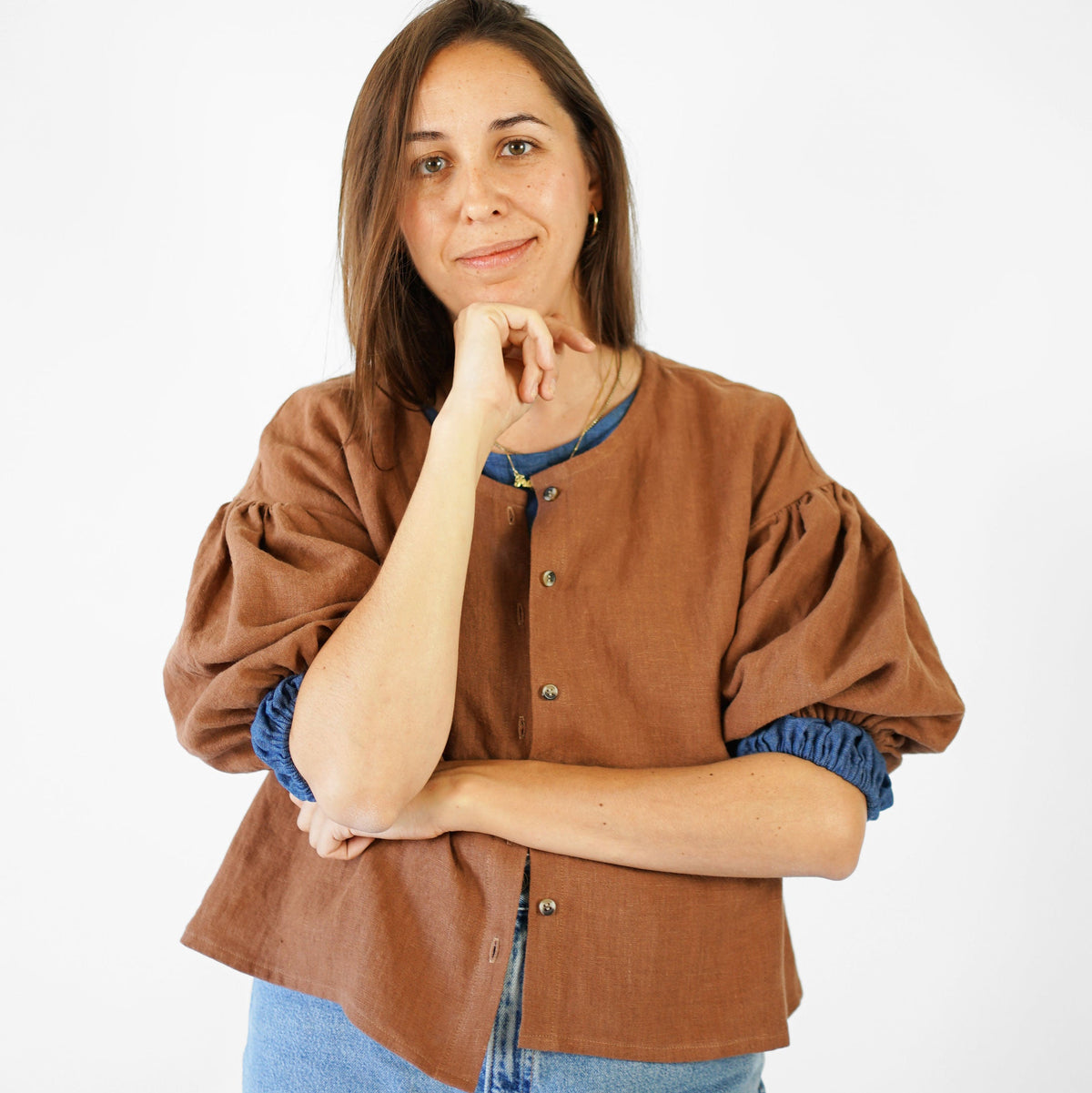 Matchy Matchy Sewing Club-Perfect Puff Sleeve Top Pattern - PDF DOWNLOAD-sewing pattern-gather here online