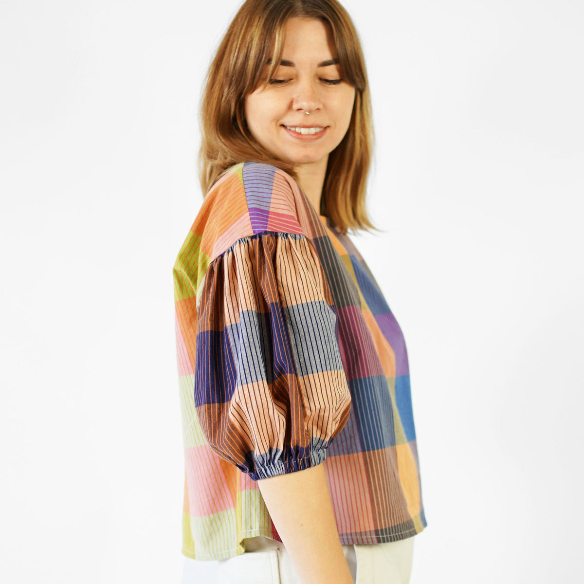 Matchy Matchy Sewing Club-Perfect Puff Sleeve Top Pattern - PDF DOWNLOAD-sewing pattern-gather here online
