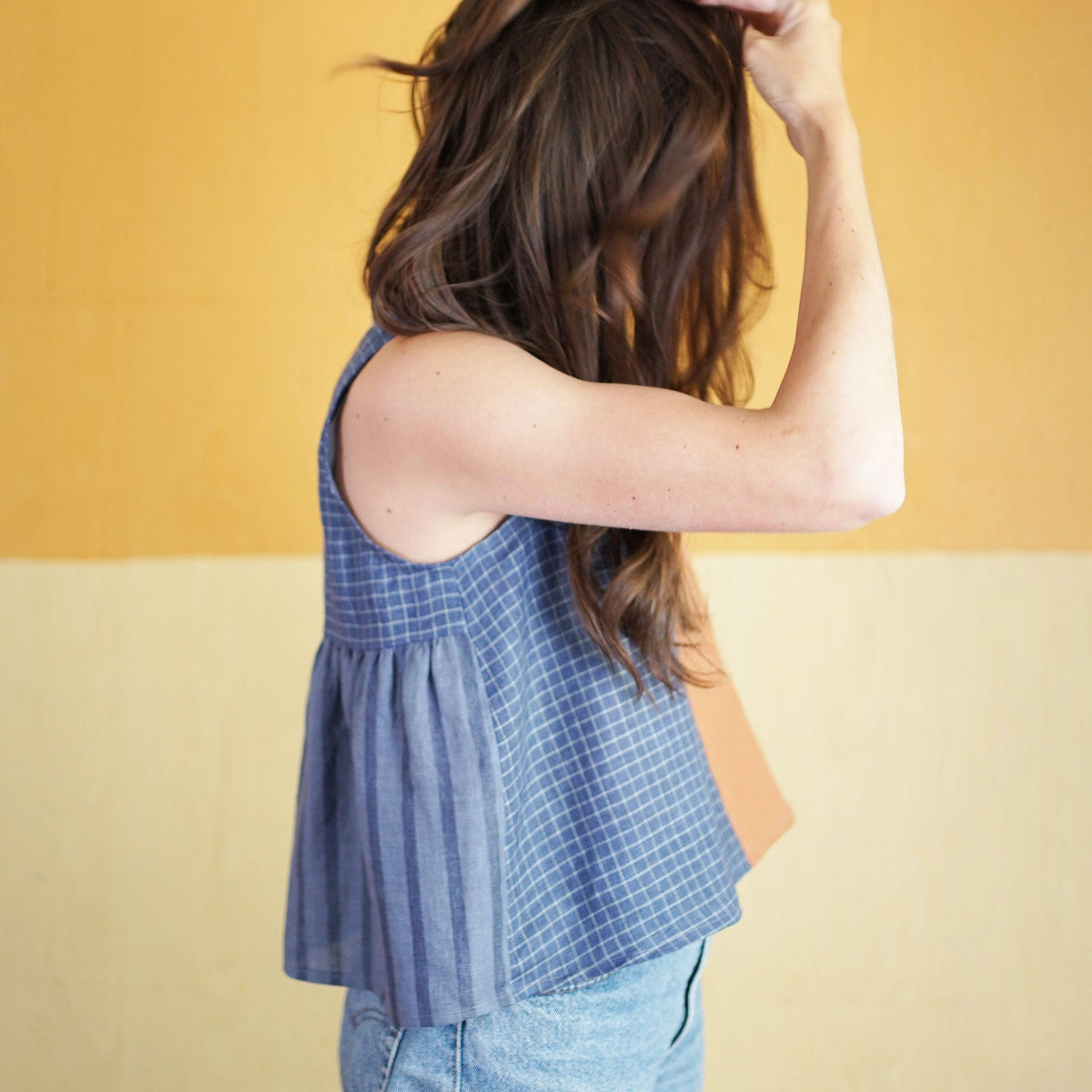 Matchy Matchy Sewing Club-Peplum Split Tank Pattern - PDF DOWNLOAD-sewing pattern-gather here online