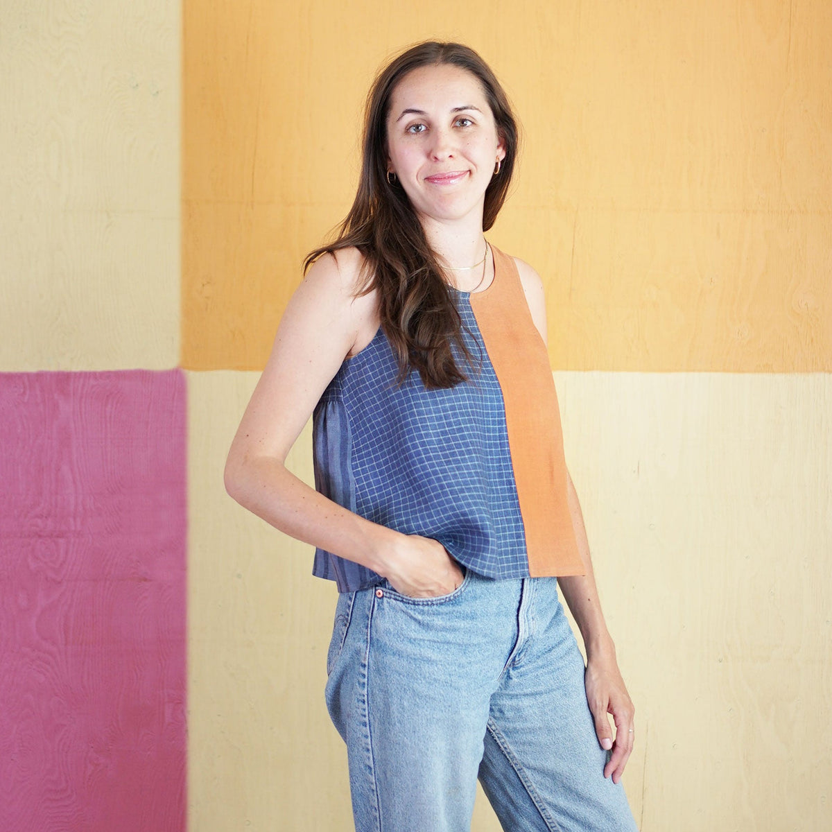 Matchy Matchy Sewing Club-Peplum Split Tank Pattern - PDF DOWNLOAD-sewing pattern-gather here online