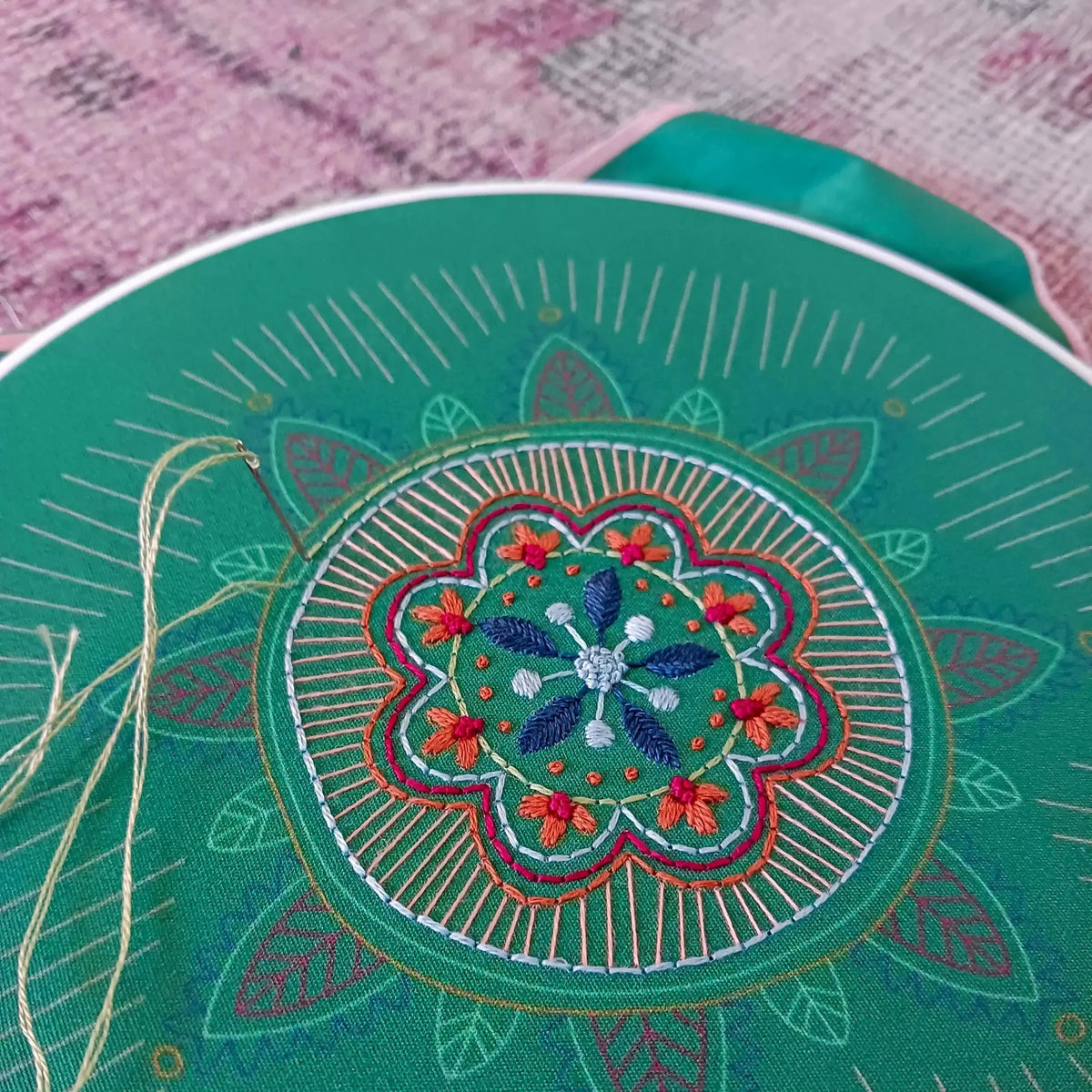 CozyBlue-Oasis Embroidery Kit-embroidery kit-gather here online
