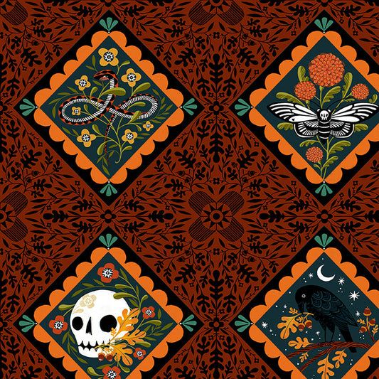 Free Spirit-More Than Bones Tiles-fabric-gather here online