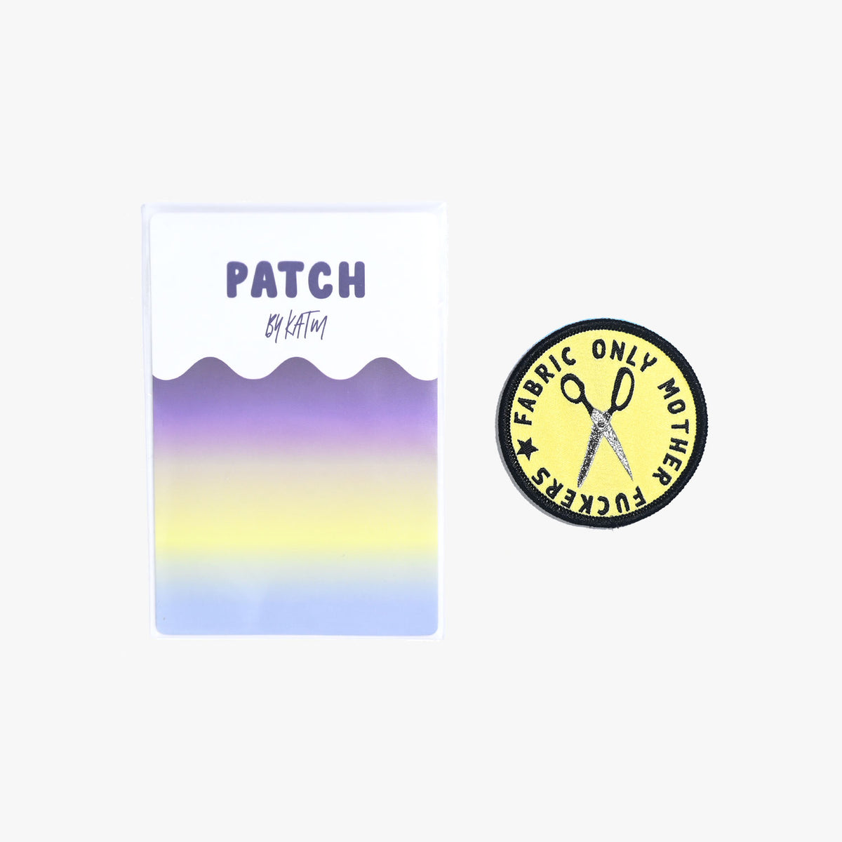 Kylie and The Machine-'Fabric Only Mother Fuckers Scissors' Iron on Patch-notion-gather here online
