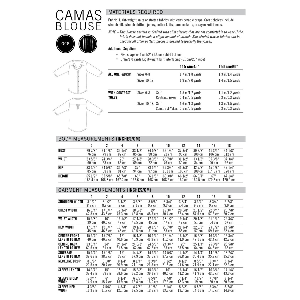 Thread Theory-Camas Blouse Pattern - PDF DOWNLOAD-sewing pattern-gather here online