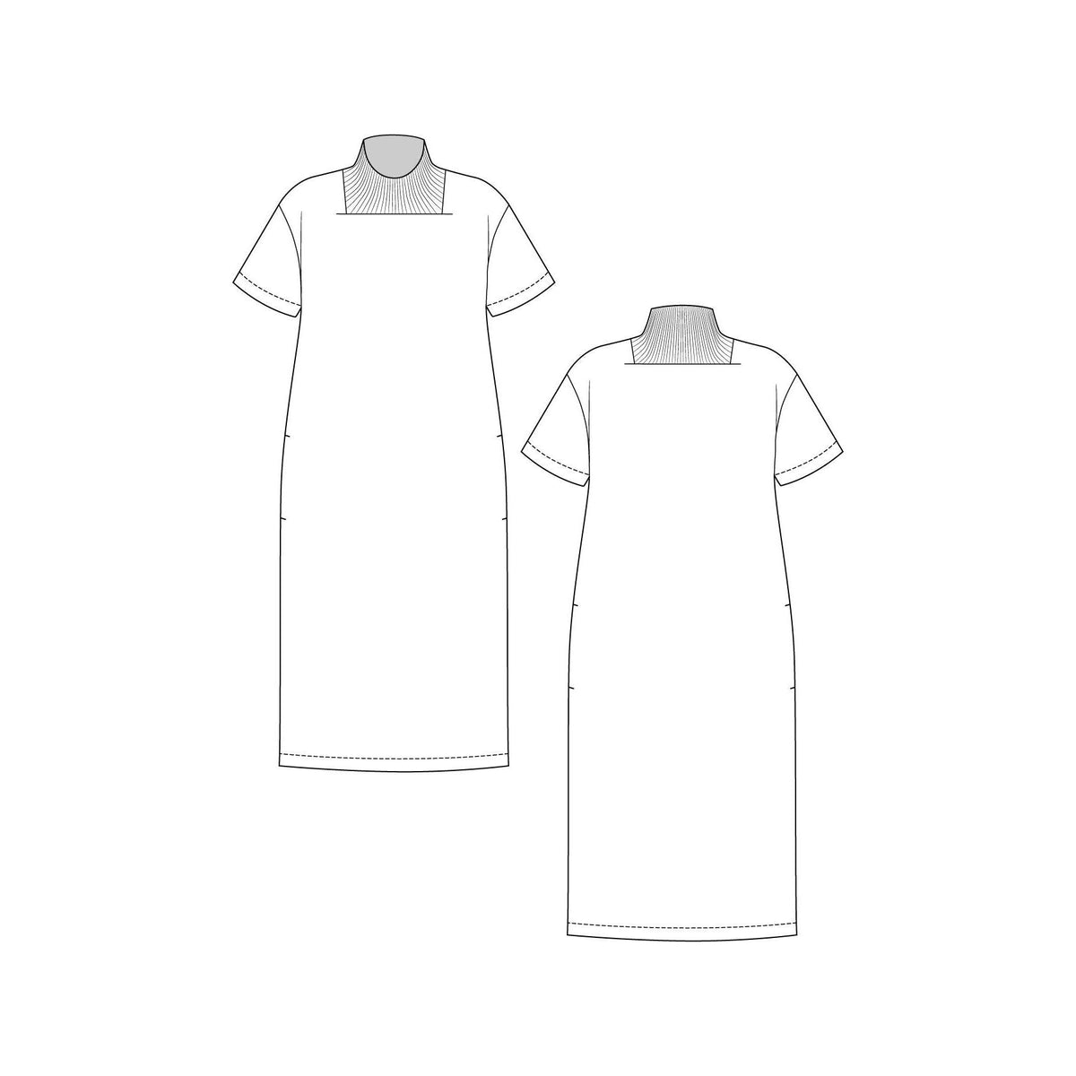 Named Clothing-Rauha Tee & Tee Dress Pattern - PDF DOWNLOAD-sewing pattern-gather here online
