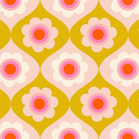 Ruby Star Society-Trinketry Floral Goldenrod-fabric-gather here online