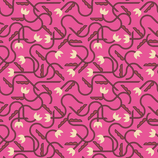 Ruby Star Society-That One Flower Raspberry-fabric-gather here online