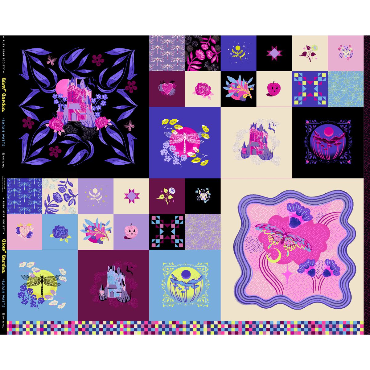 Ruby Star Society-Fairytale Panel-fabric panel-gather here online