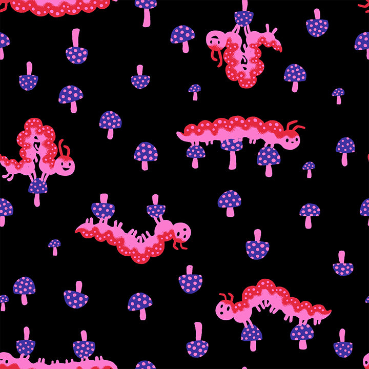 Ruby Star Society-Caterpillar Black-fabric-gather here online