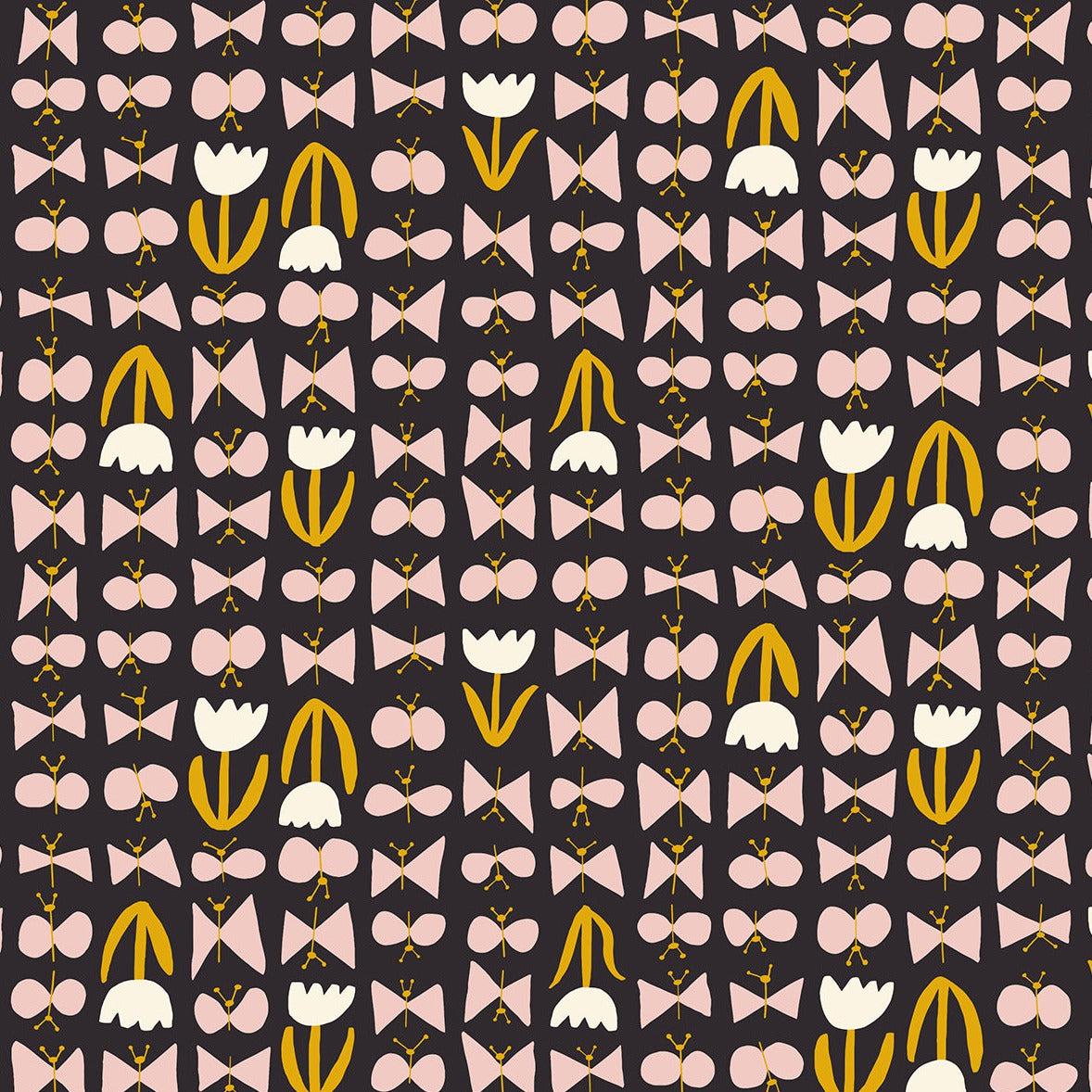 Ruby Star Society-Butterflies Soft Black-fabric-gather here online