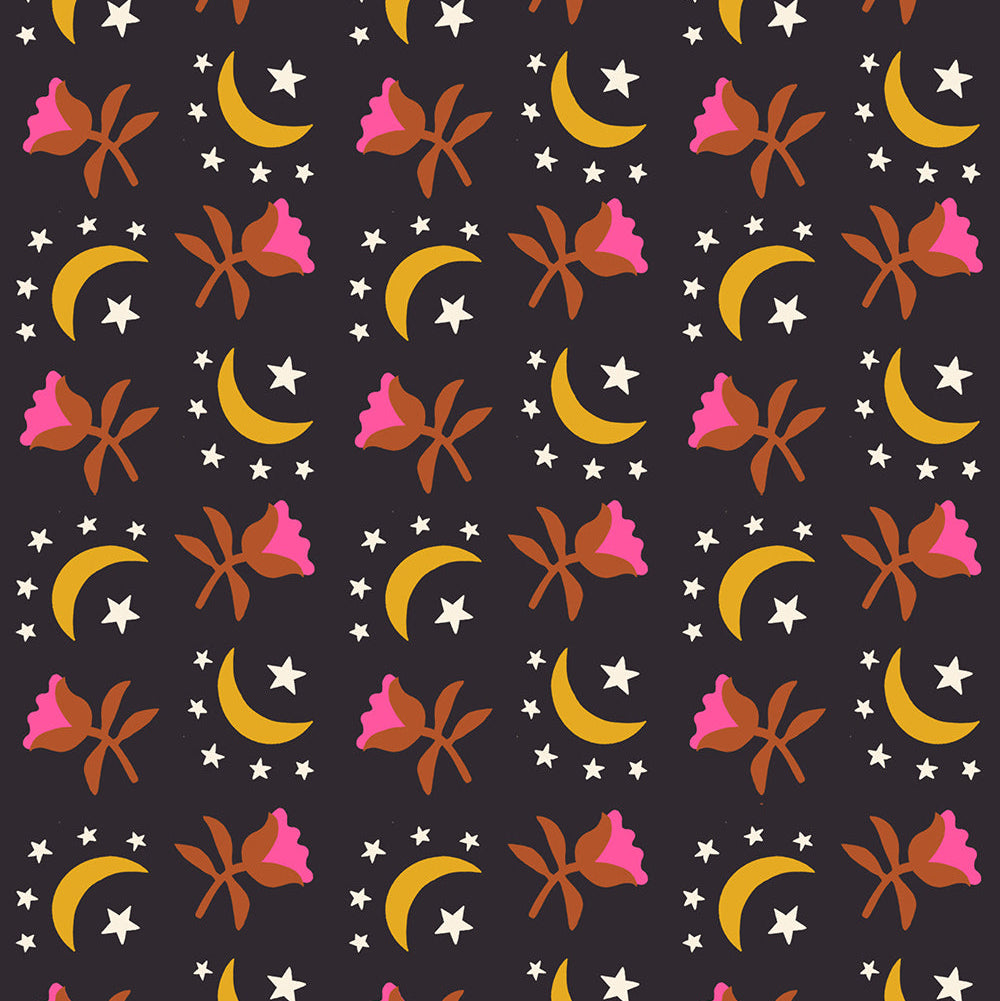 Ruby Star Society-Moonflower Black-fabric-gather here online